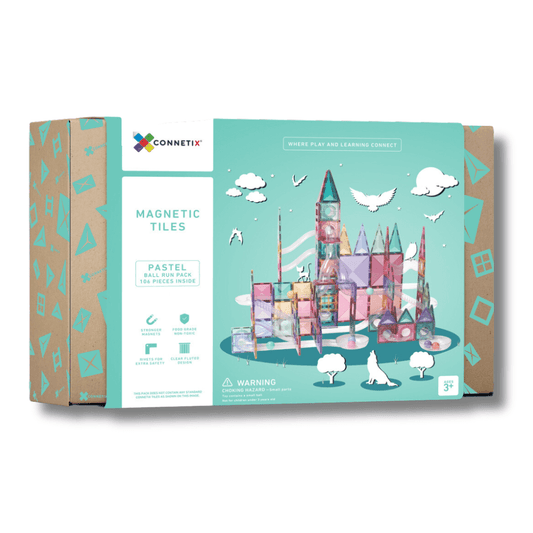 Connetix magnetic tile ball run 106 piece box