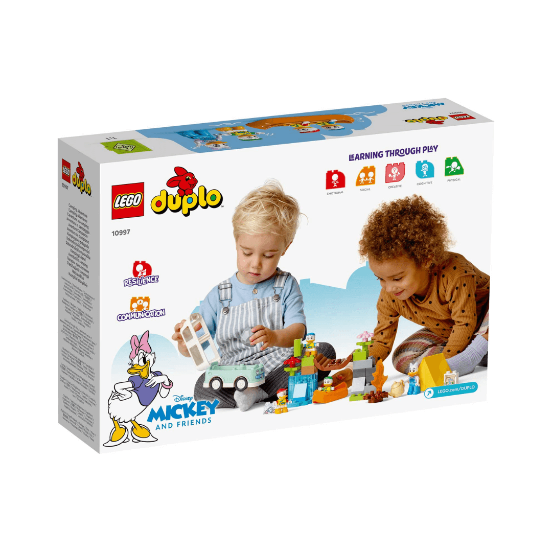 10997 Duplo Camping Adventure, Mickey and Friends, Back Of Packaged Box
