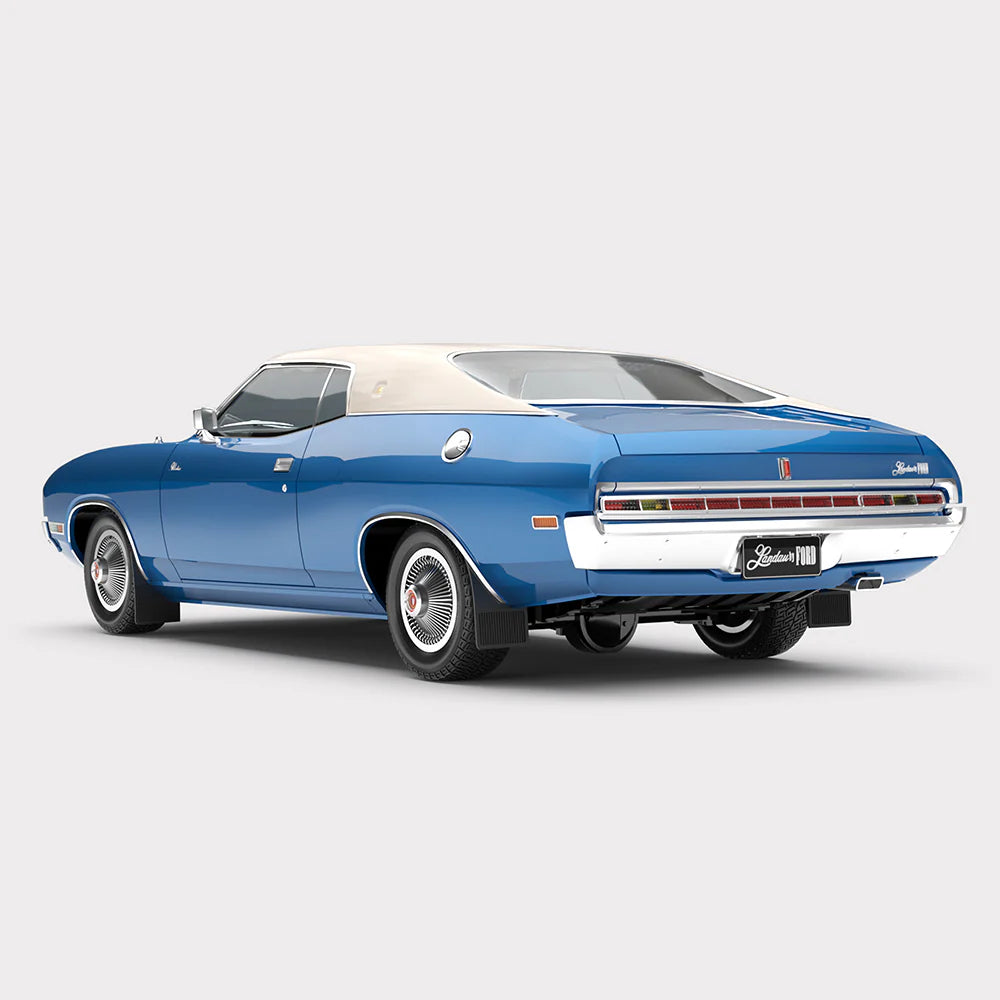 Authentic 1:18 Ford P4 Landau Cosmic Blue ACD18FP4LA