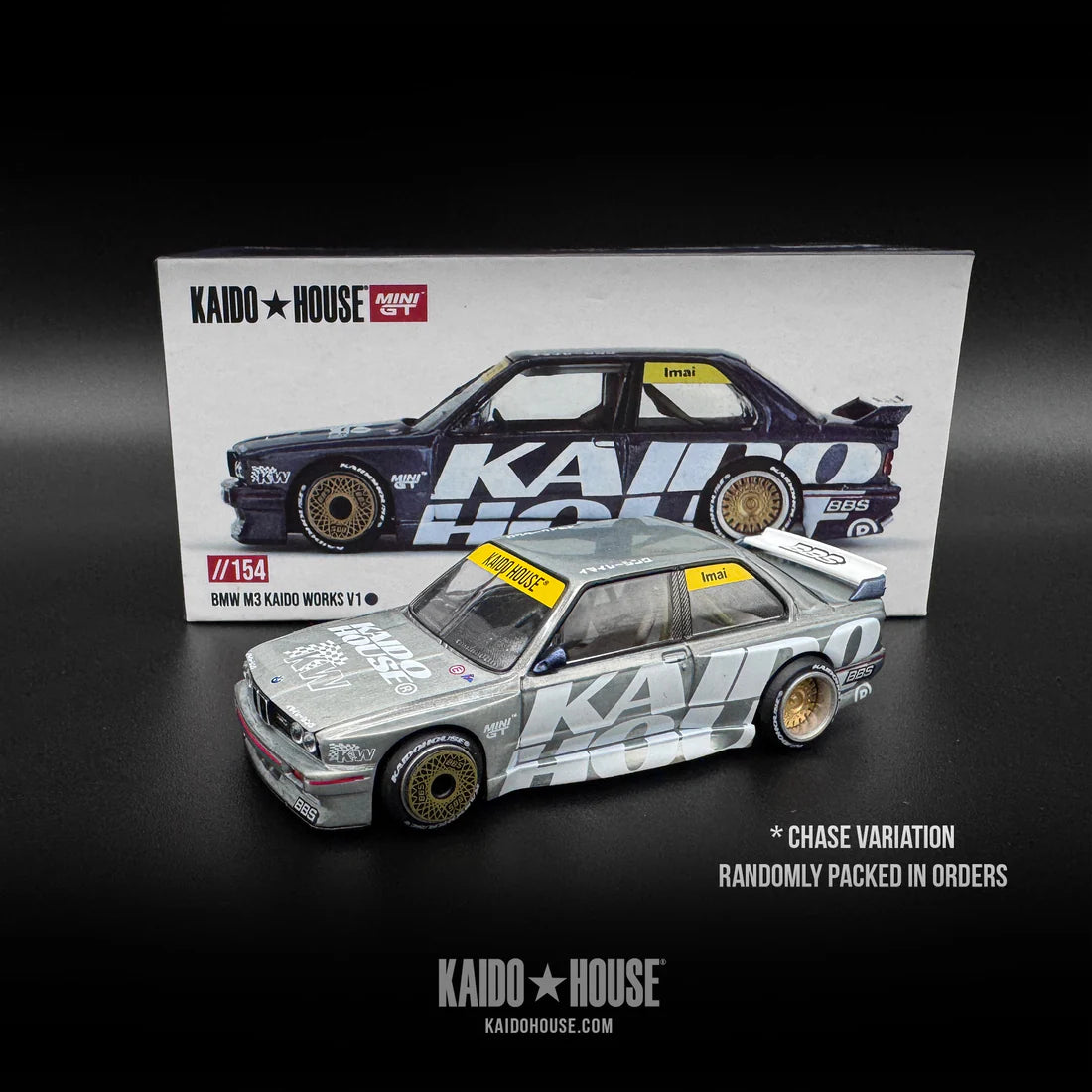 PRE ORDER Mini GT - 1:64 BMW M3 E30 Kaido Works V1 Kaido House