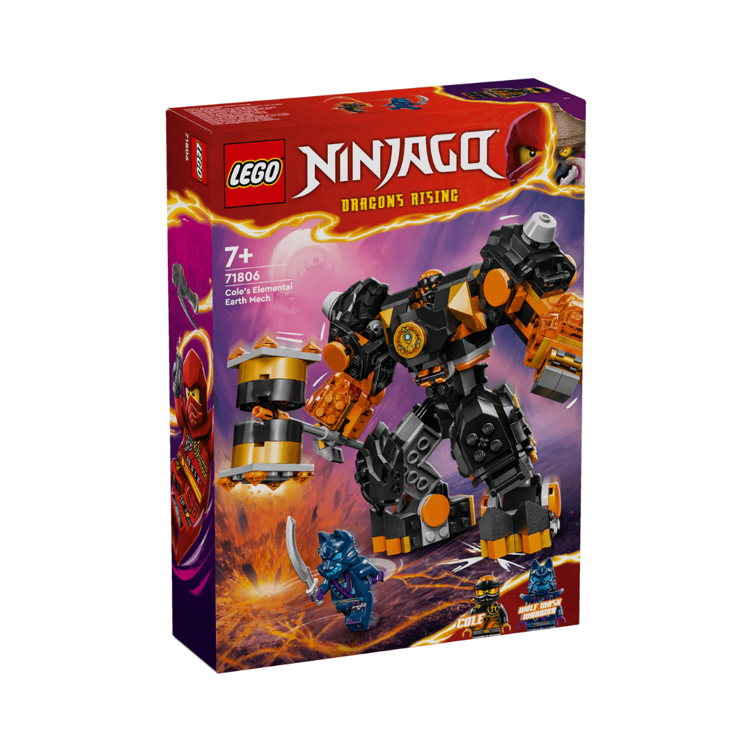 lego ninjago coles elemental earth mech black and orange toyworld lismore