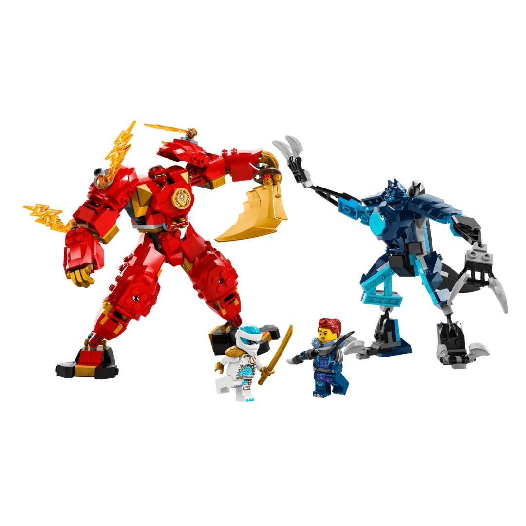 lego ninjago set with 2 mech builds and minifigures toyworld lismore