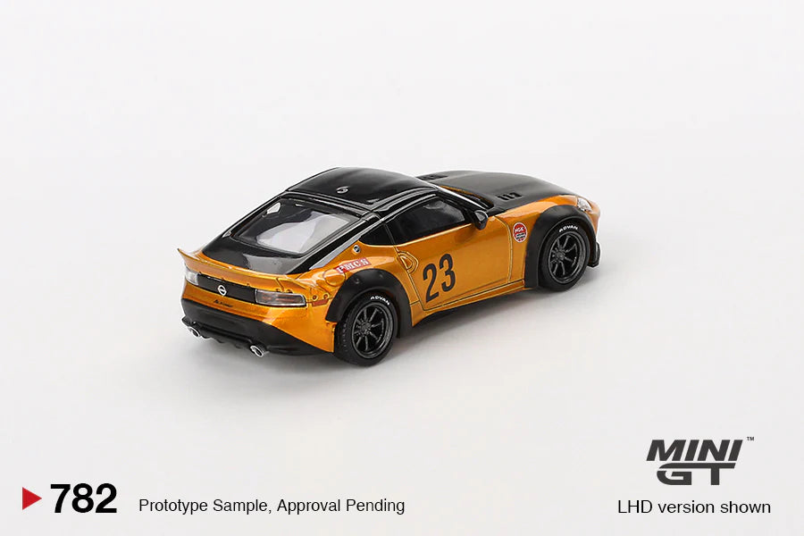PRE ORDER Mini GT - 1:64 Nissan Z LB NATION WORKS LB Gold
