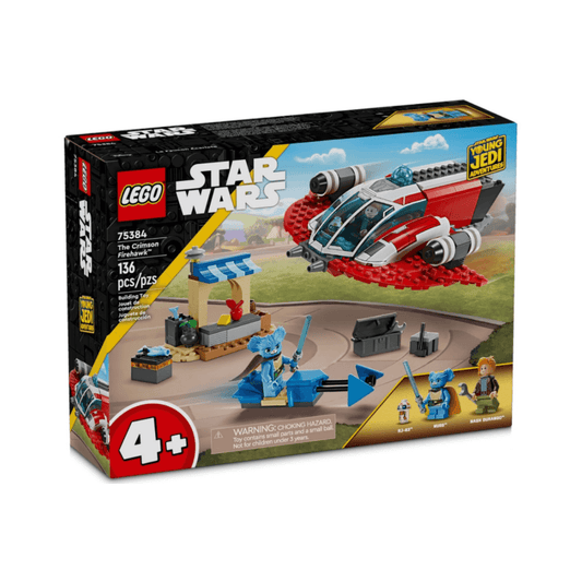 Lego young jedi set with blue character and space craft mini build in packaging toyworld lismore