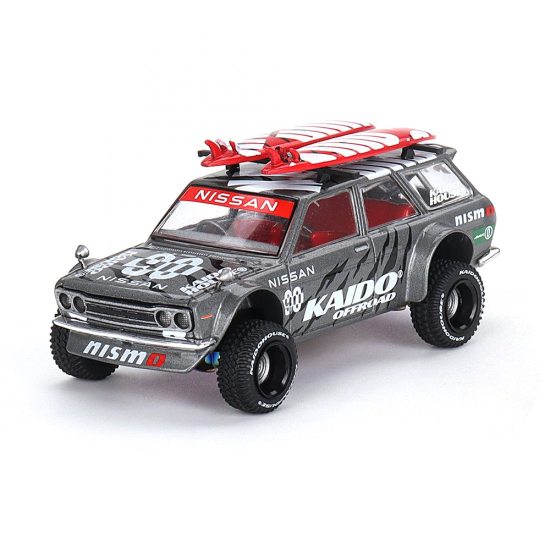 Mini GT - 1:64 Datsun 510 4x4 Wagon Offroad V1 Kaido House Grey -Front