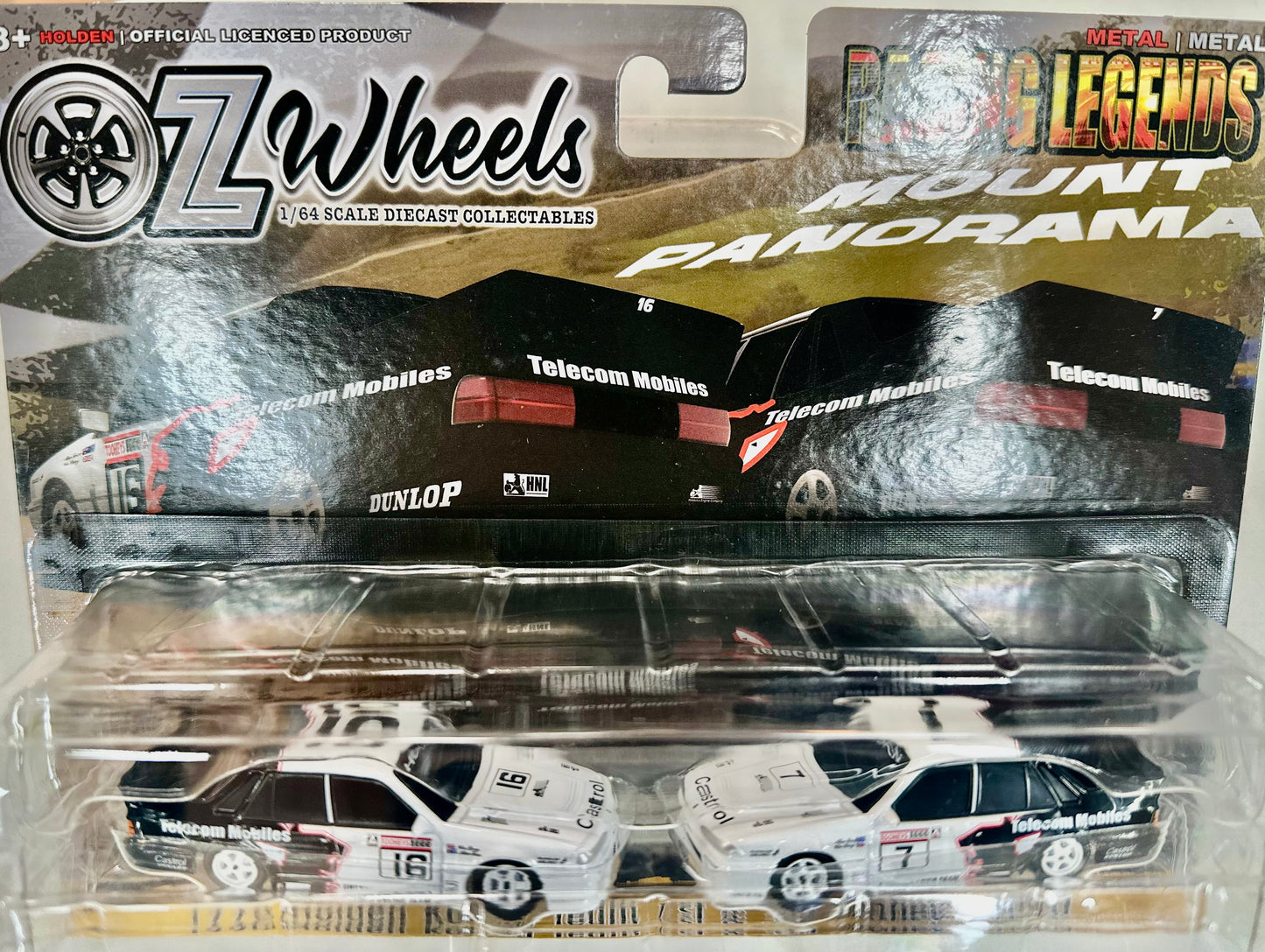 Oz Wheels - 1:64 Twin Set Bathurst Racing Legends HRT Cars No.16 and No.7 VL 1 and 5 Finish