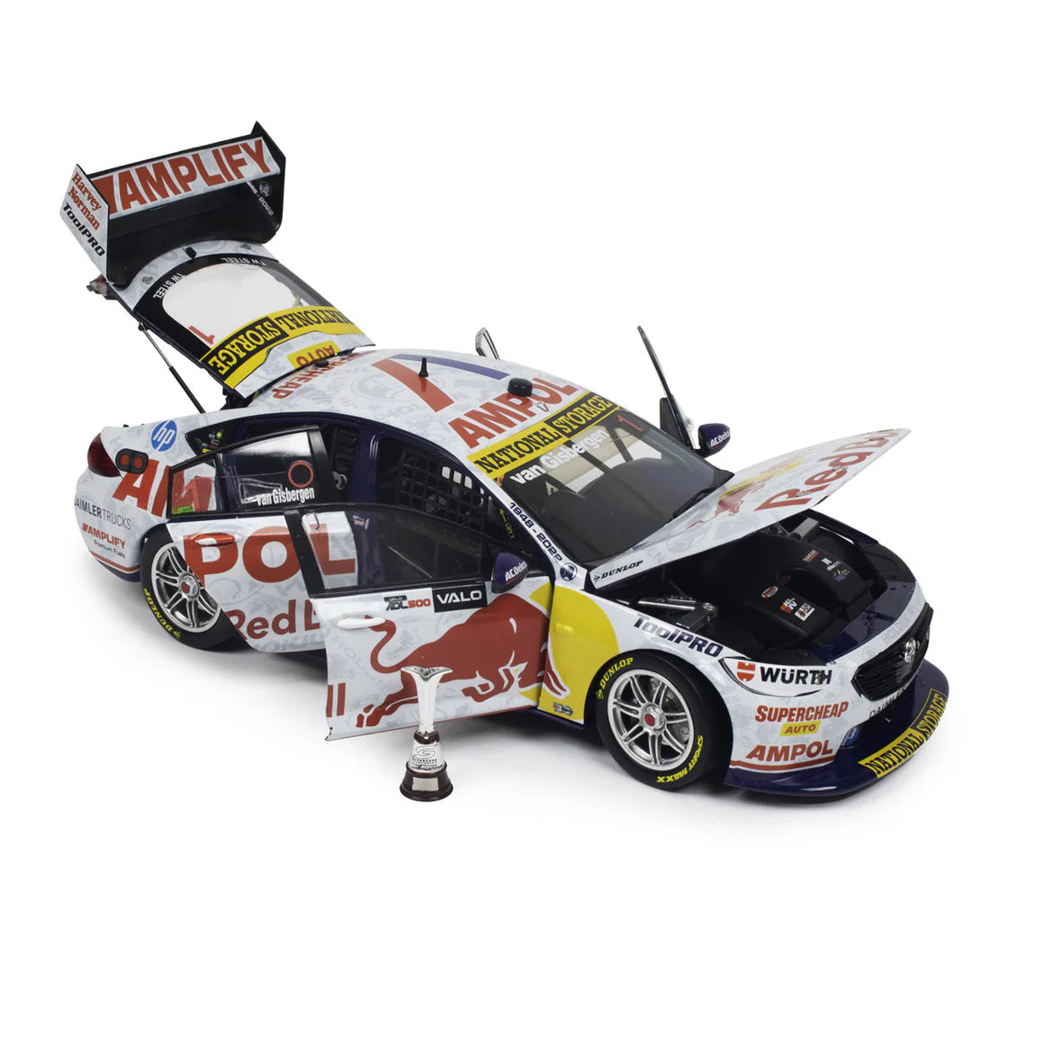 Biante - 1:18 Van Gisbergen 2022 97 Holden ZB Commodore Adelaide 500 Winner Opened