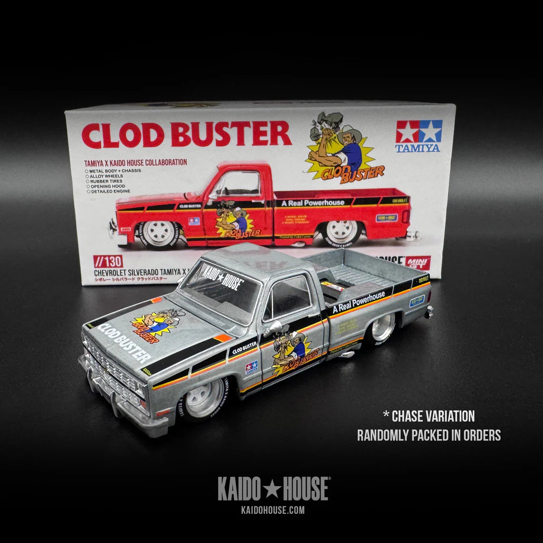 Mini GT - 1:64 Chevrolet Silverado Kaido House Clod Buster Tamiya