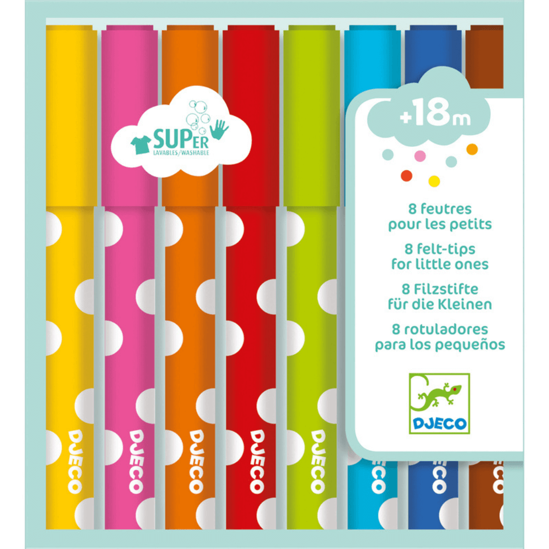 Djeco - 8 Little Ones Felt Tips