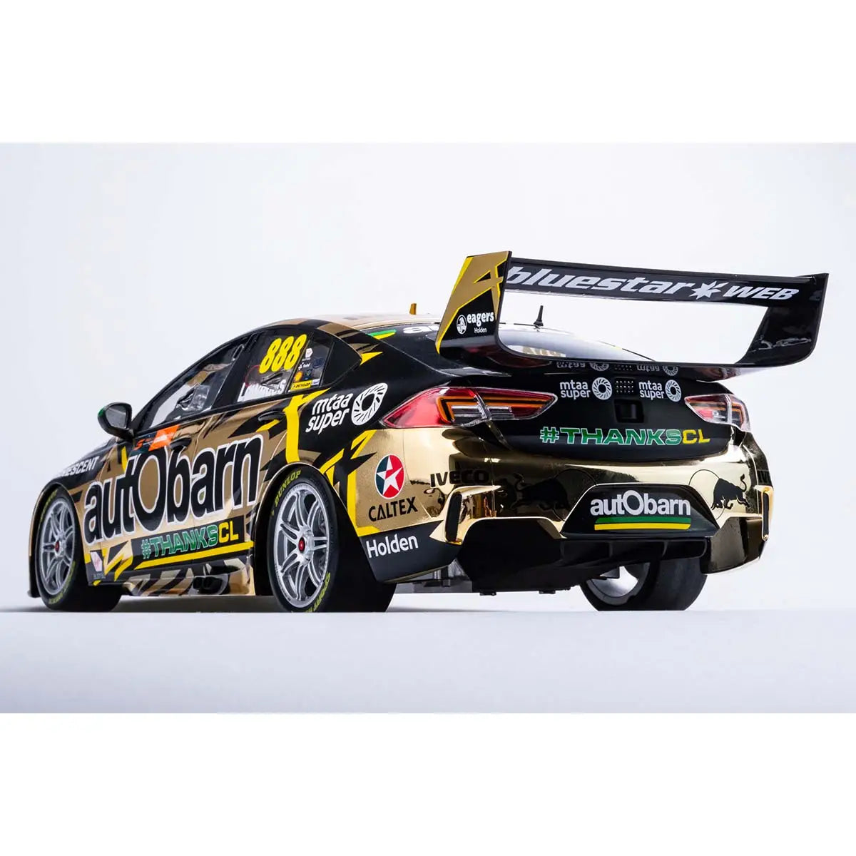 Biante - 1:18 Lowndes 888 Holden VF Commodore Autobarn Racing 2018 Gold Newcastle Farewell