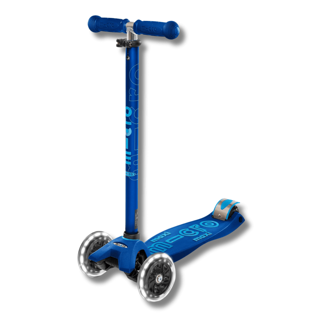 Micro Scooters - Navy Blue LED Maxi Deluxe