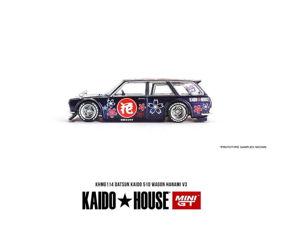 Mini GT - 1:64 Datsun 510 Wagon KAIDO 510 Hanami V3 Side