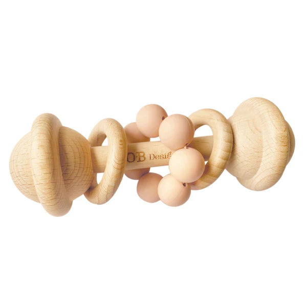 OB - Wooden Rattle - Peach