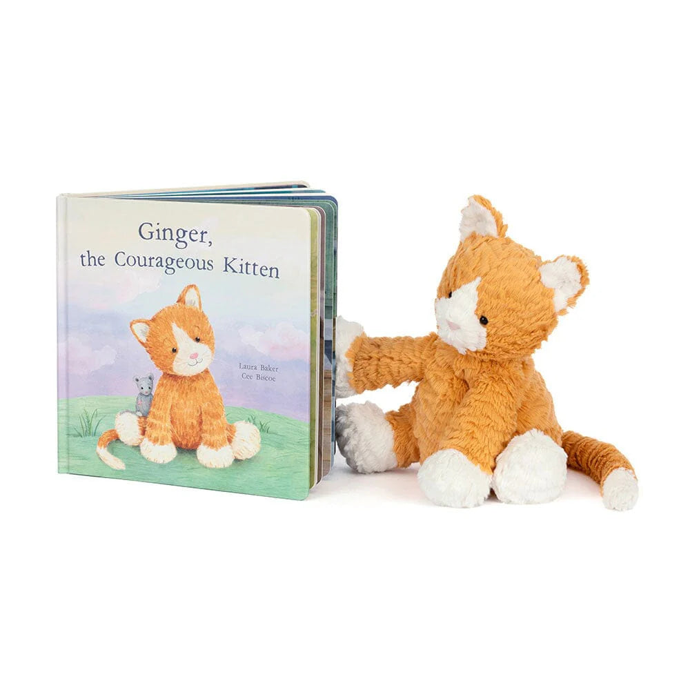 Ginger, The Courgeous Kitten Book - Jellycat