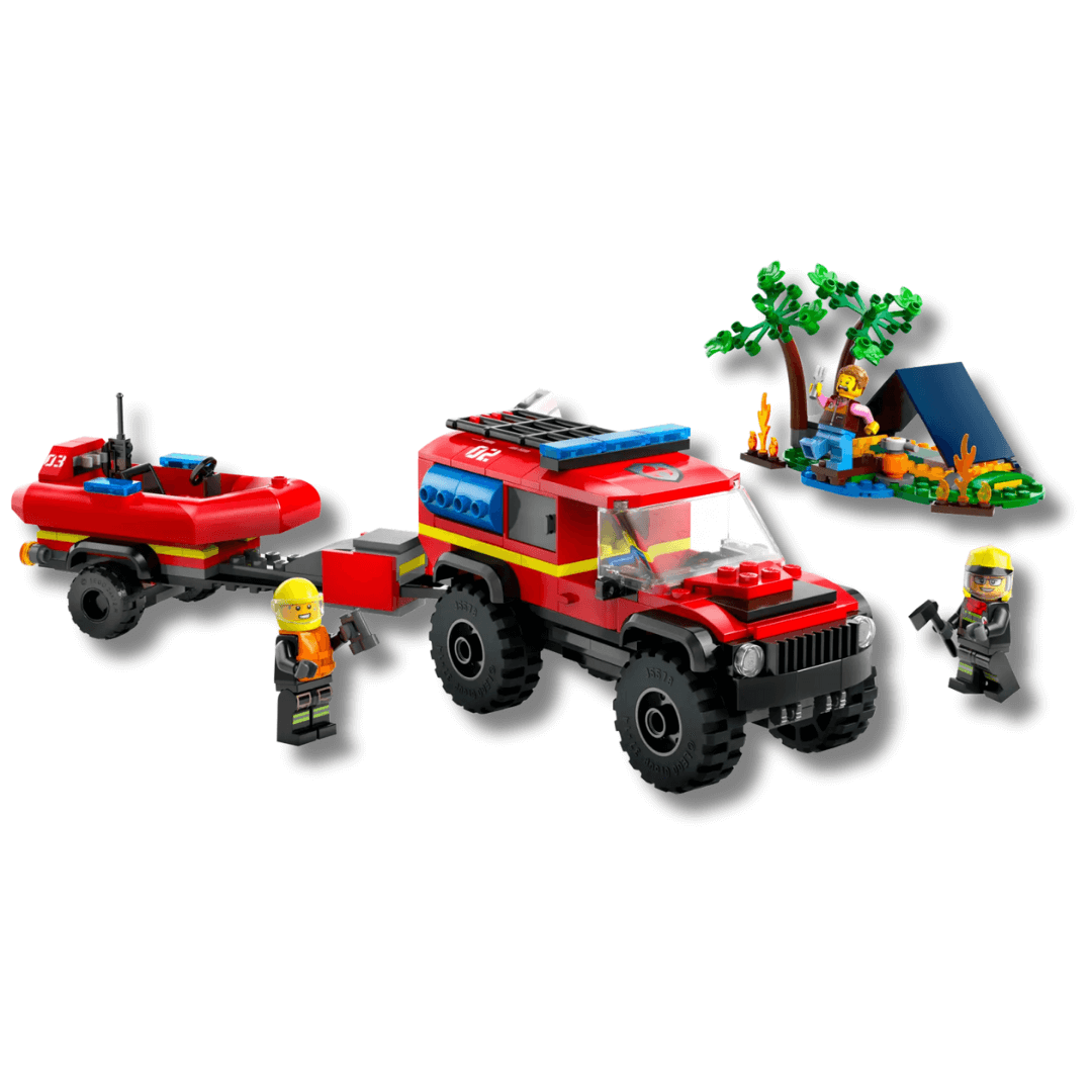 60412 - Lego 4x4 Fire Truck with Rescue Boat