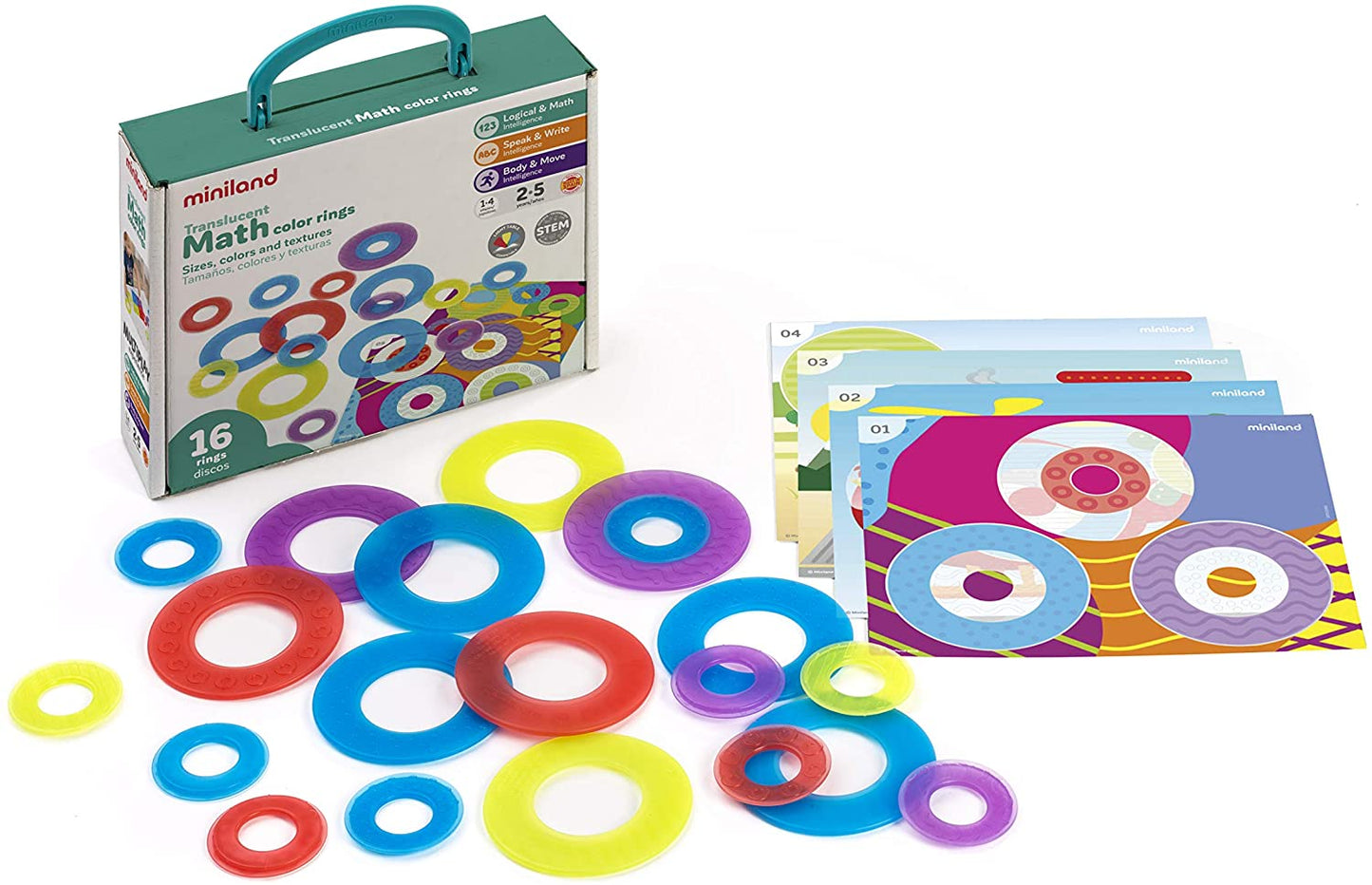 Miniland - Aptitude Translucent Math Colour Rings