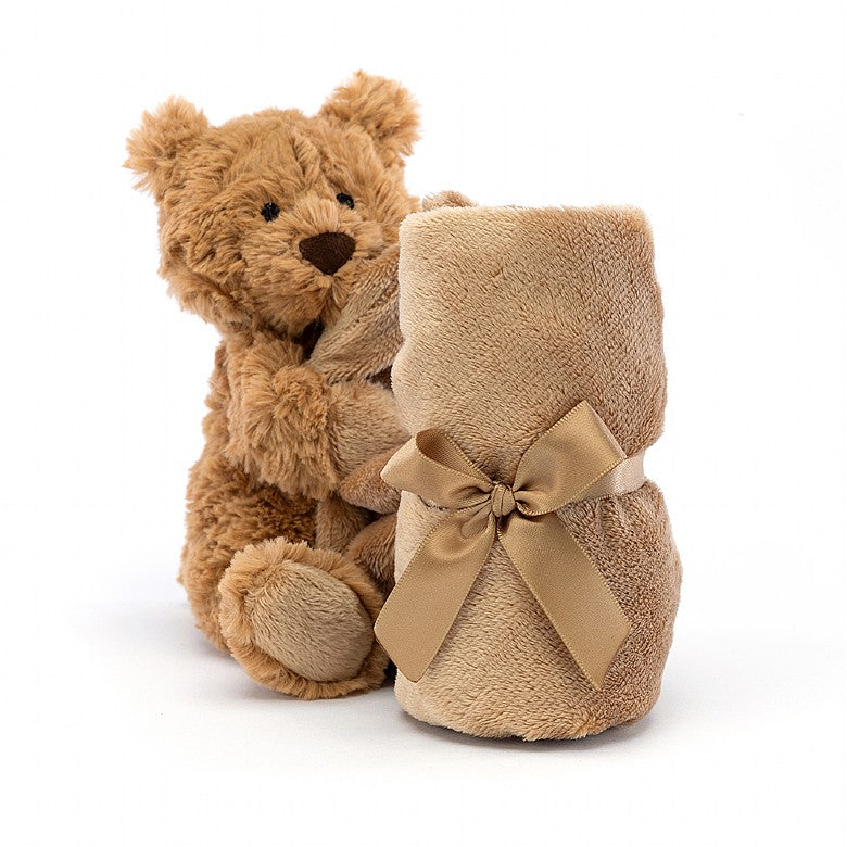 Jellycat Small Bartolomew Bear With Small Rug Rolled Up
