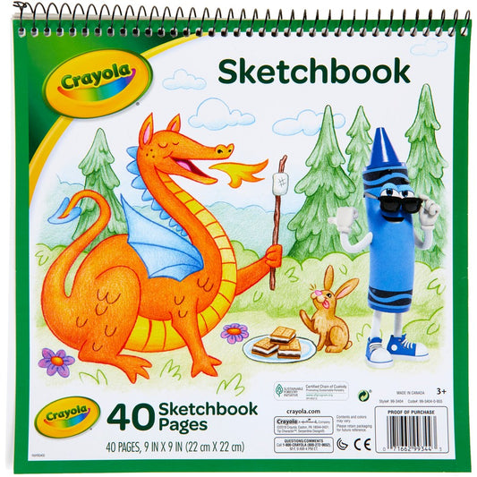 Crayola sketchbook plain pages