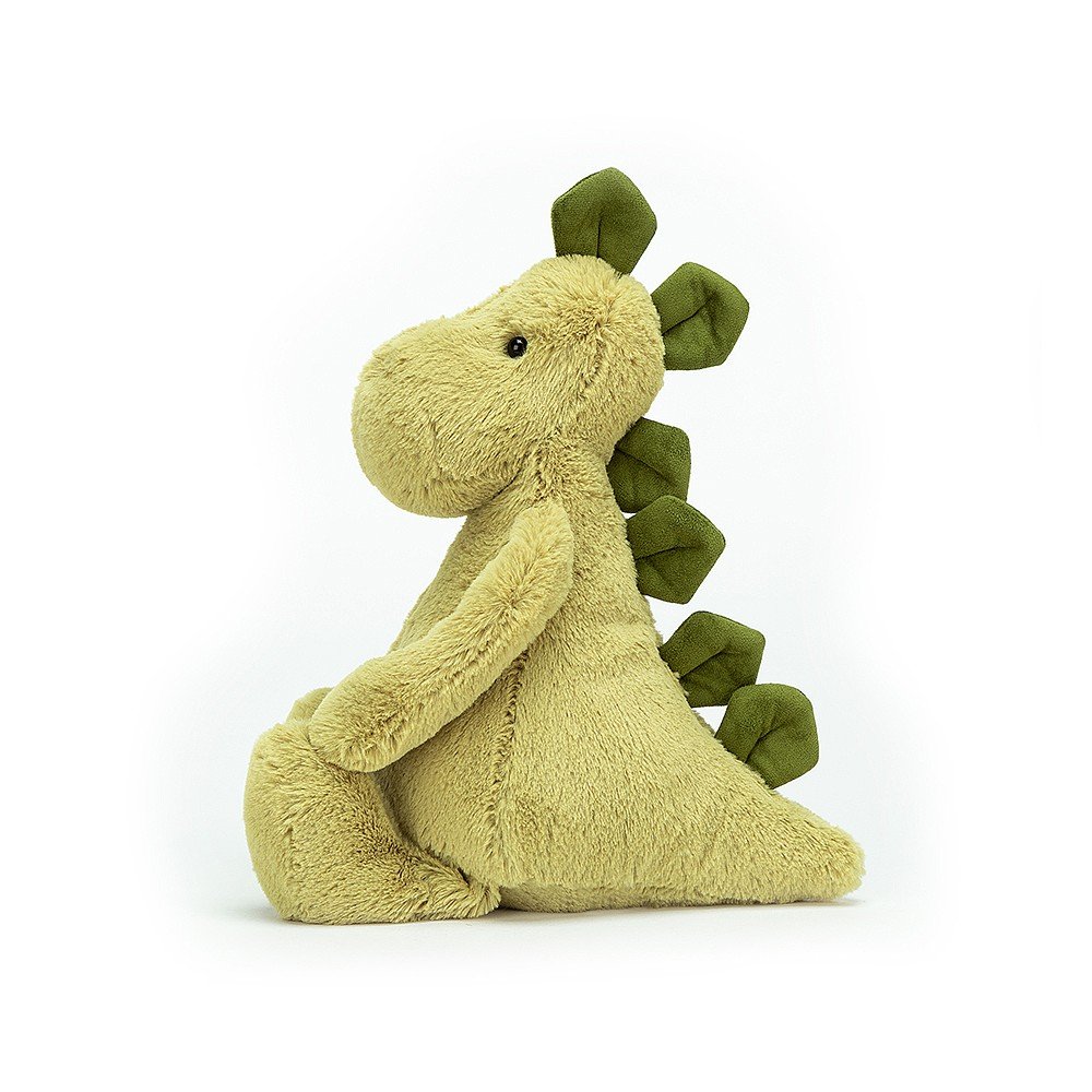 Jellycat Bashful Dino Green Side view