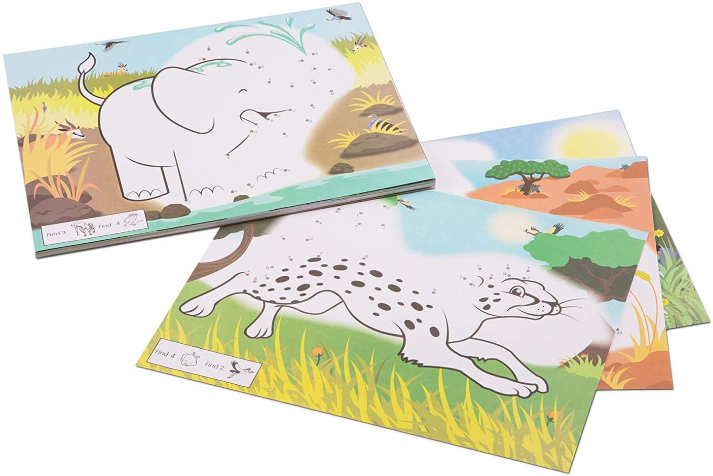 Melissa and Doug - ABC 123 Dot Dot Colouring Pad Animals