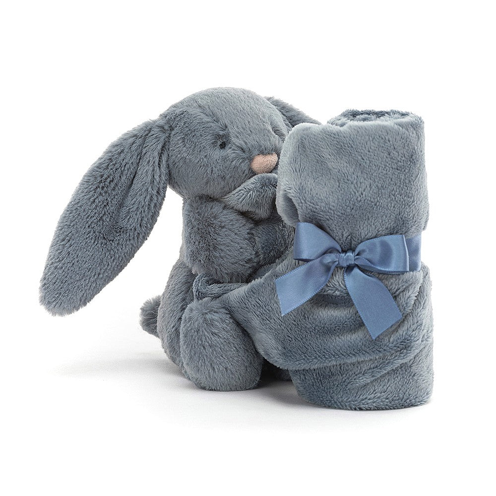 Jellycat Soft Toys Soother Dusky Blue Rug Tied Up