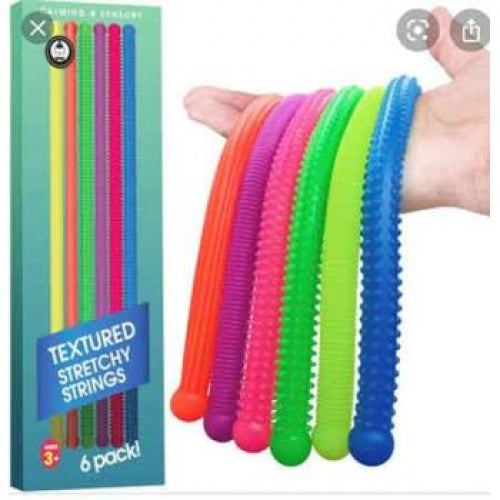Textured 30cm Stretchy Strings 6pk