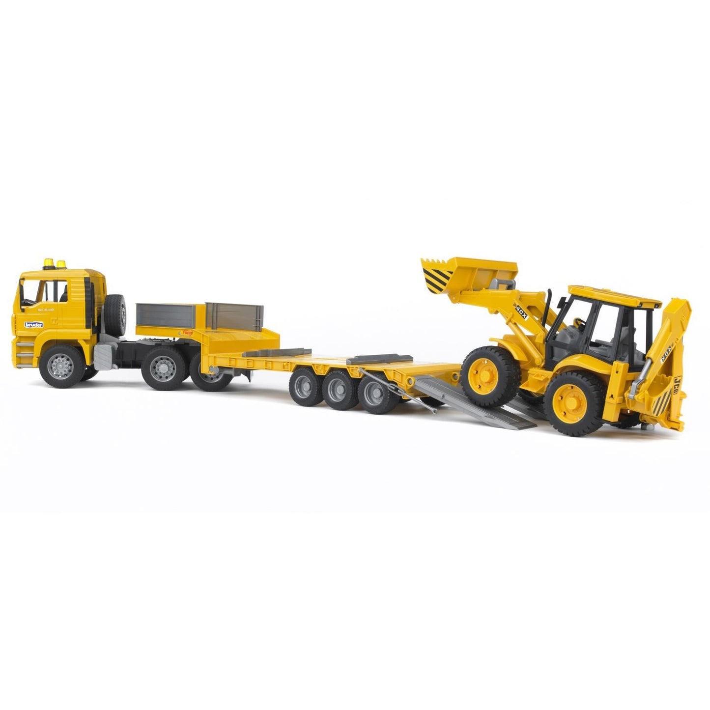 1:16 Man TGA Low Loader Truck with JCB