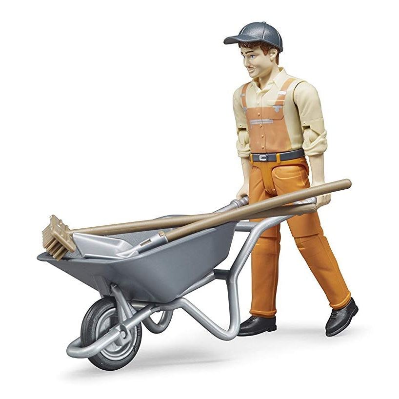 Municiple Worker Figure Set with Barrow and Tools
