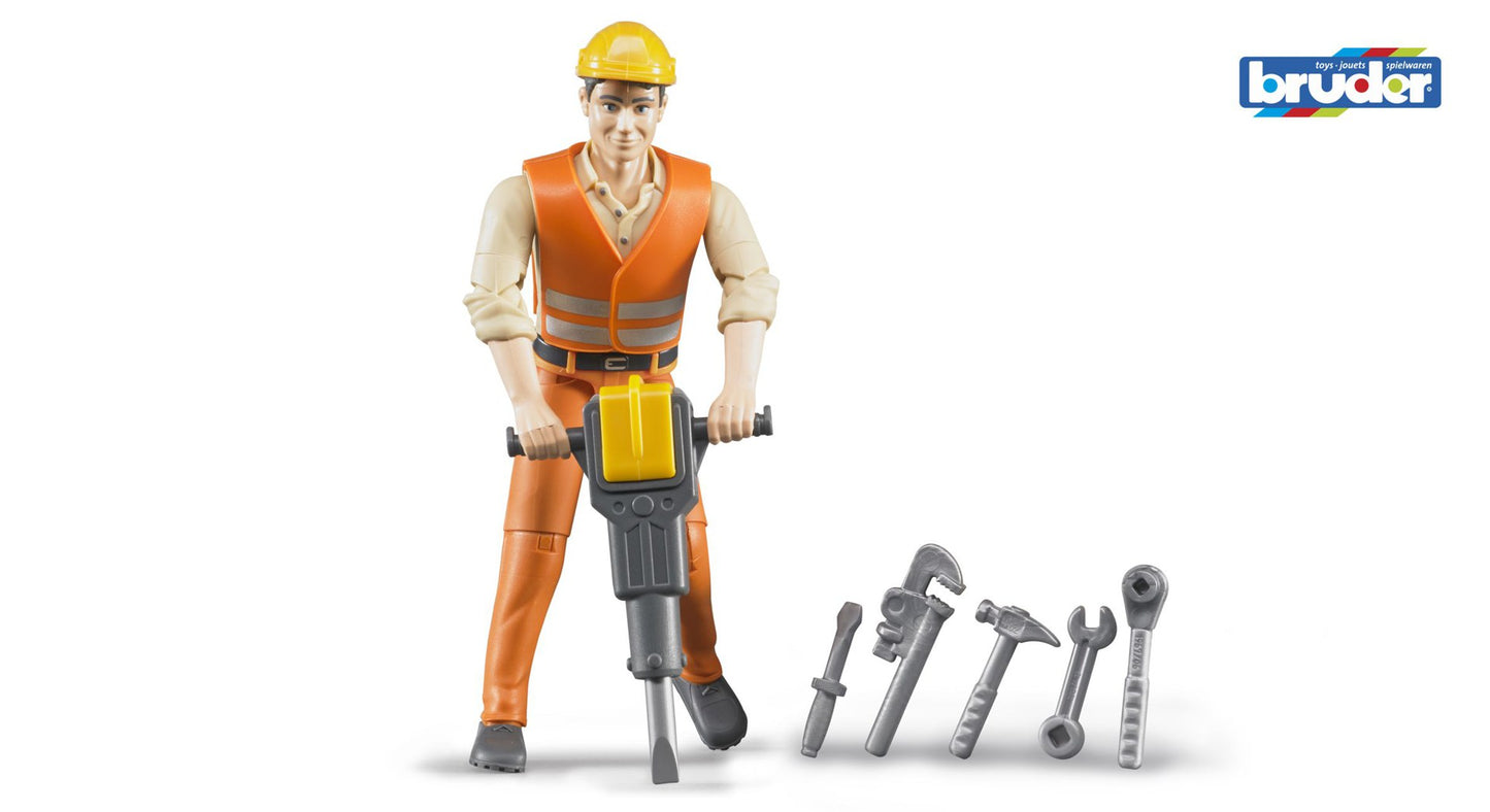 Bruder - Construction Worker with Accessories