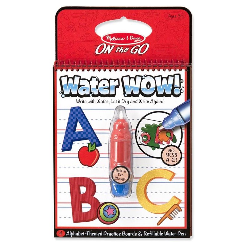 on the go water wow letters