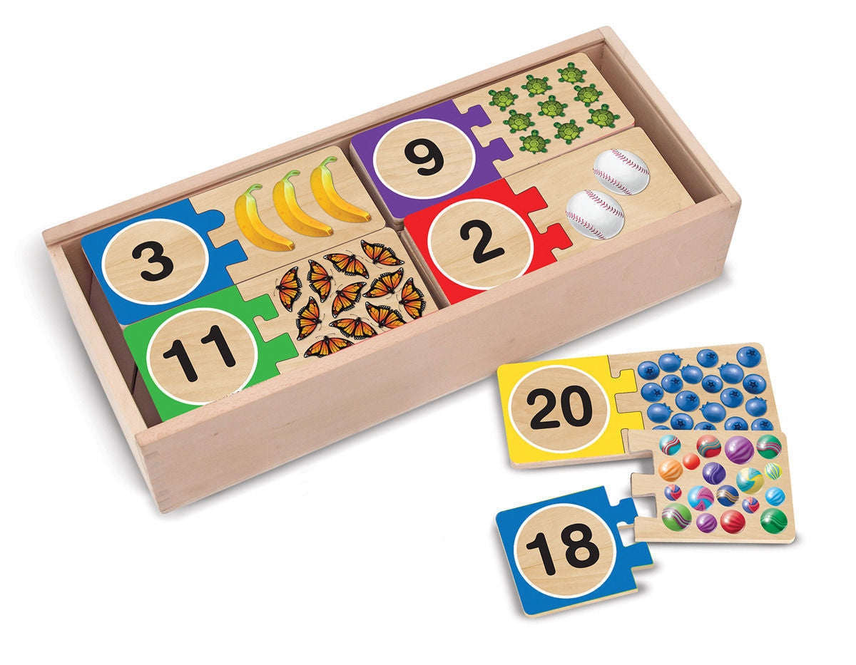 Melissa and Doug - Numbers Wooden Puzzle Cards