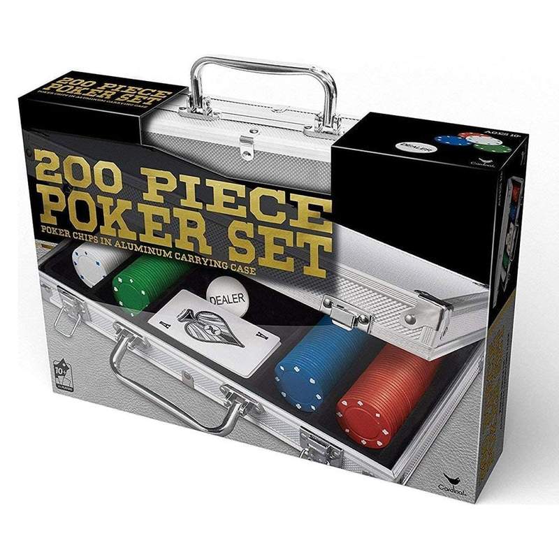 Classic Games - Wooden Poker Set 200pc