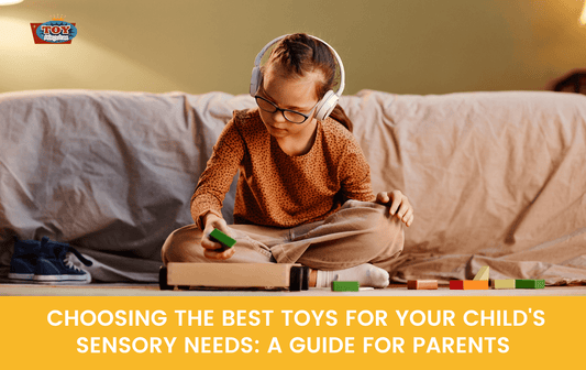 Building Blocks with girl, sensory and auditory needs, sitting cross legged quietly playing. 