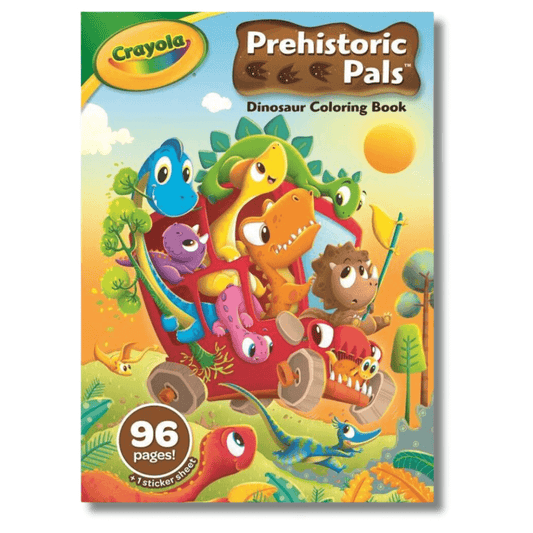 Crayola - 96pg Prehistoric Pals Col Book With Stickers