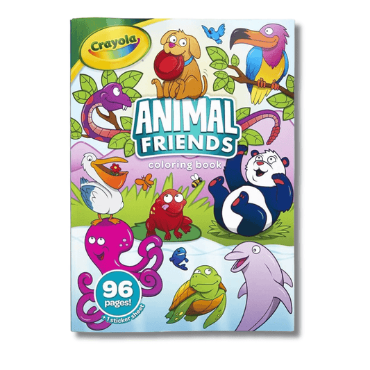 Crayloa - 96pg Animal Friends Col Book With Stickers