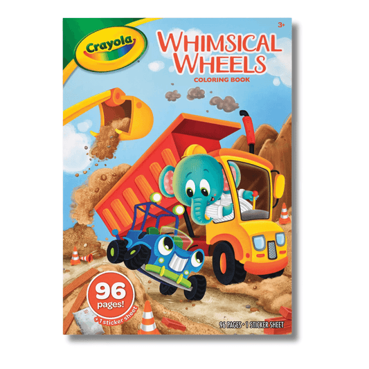 Crayola - Whimsical Wheels Colouring Book