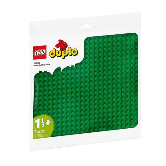 1098 lego duplo green base plate in white packaging