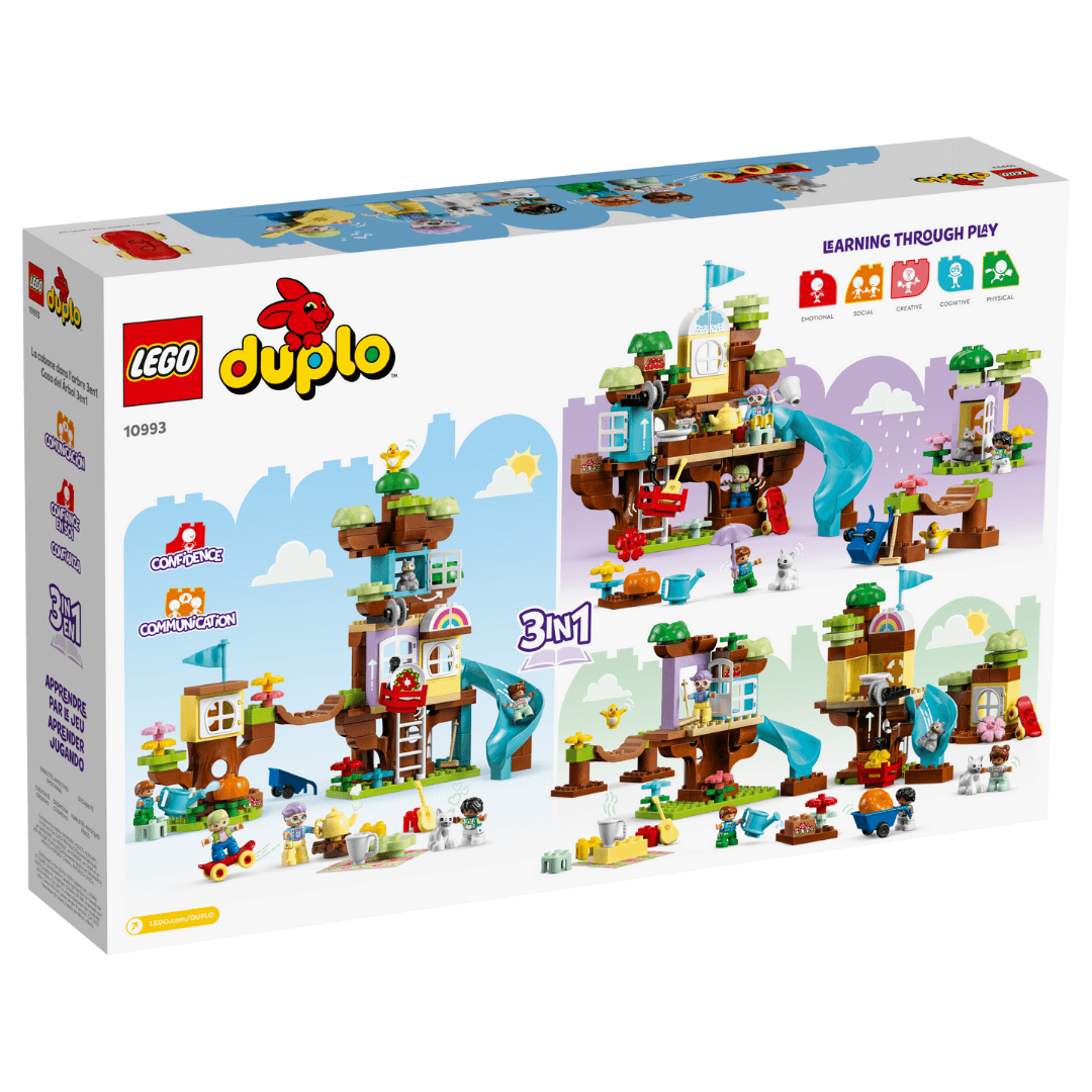 10993 Duplo 3in1 Tree House Back Of Packaged Box