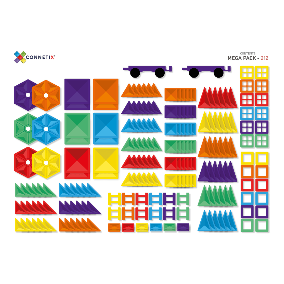 connetix 212 piece mega pack contents pages