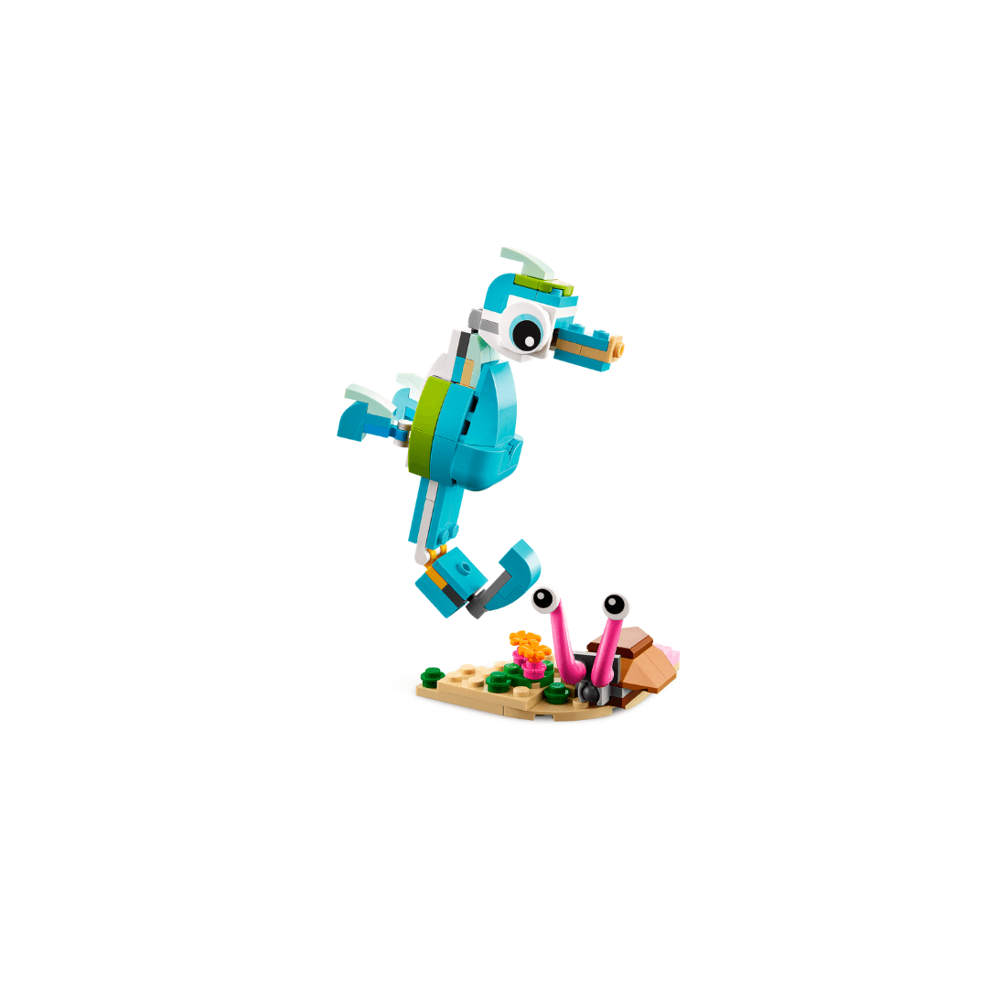 31128 lego 3 in 1 set seahorse build 2