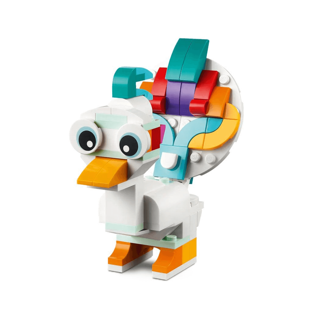 Lego Creator 3 in 1 Set - 31140 Magical Unicorn - build 3 rainbow peacock