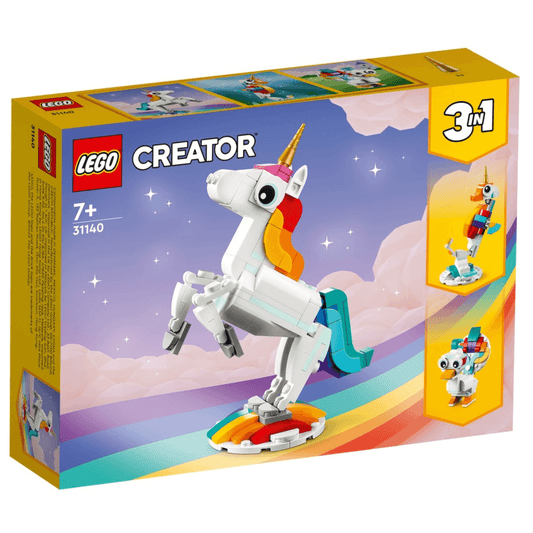 Lego Creator 3 in 1 Set - 31140 Magical Unicorn box packaging