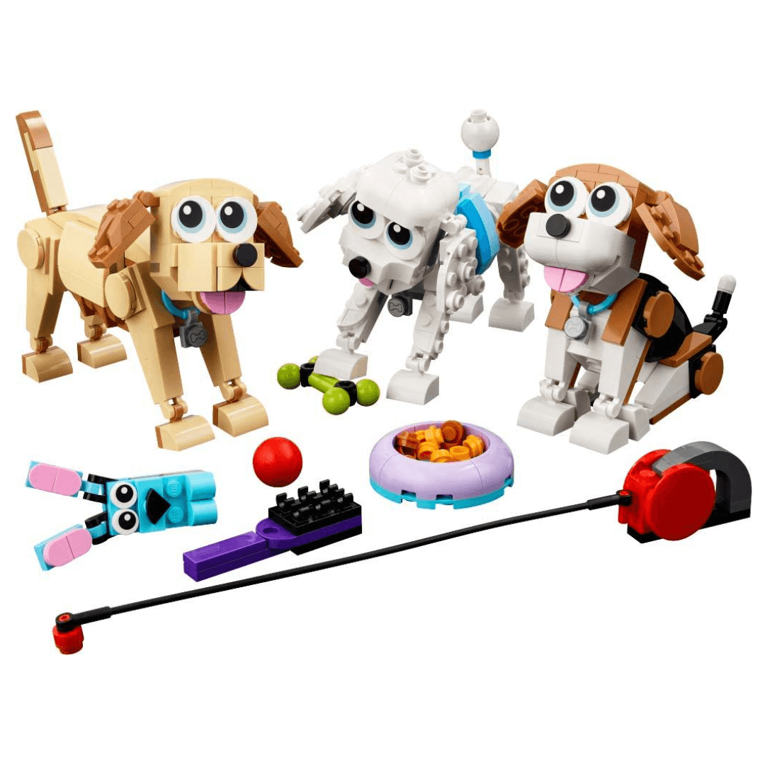 Lego creator 3 in 1 set - 31337 - adorable dogs - 3 dogs built