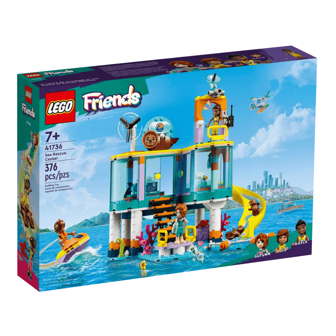 41736 Lego Friends Sea Rescue Centre Front Of Packaged Box