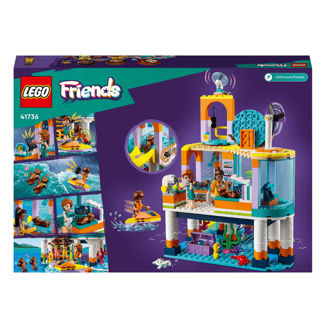 41736 Lego Friends Sea Rescue Centre Back Of Packaged Box