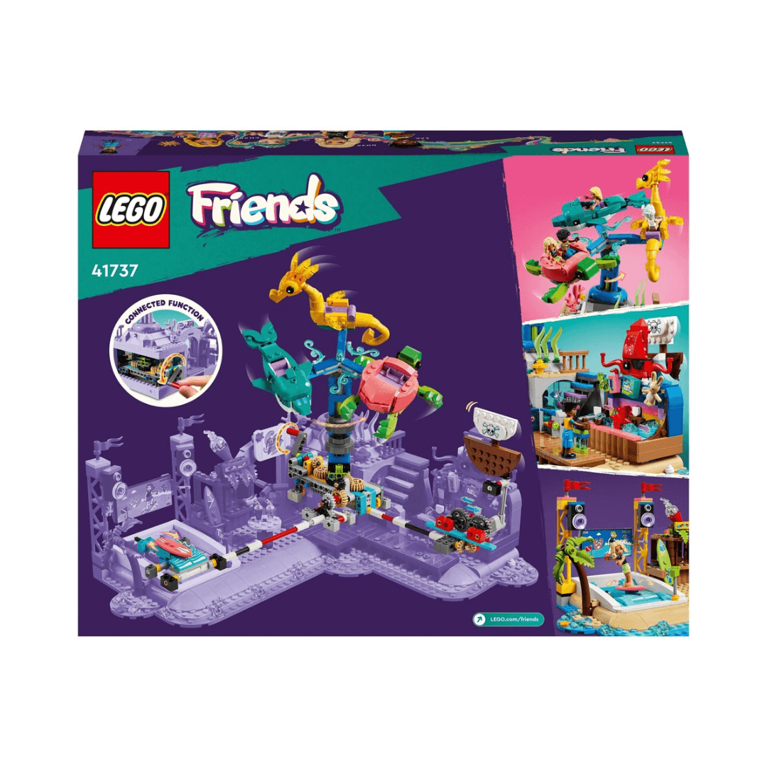 41737 Lego Friends Beach Amusement Park Back Of Packaged Box