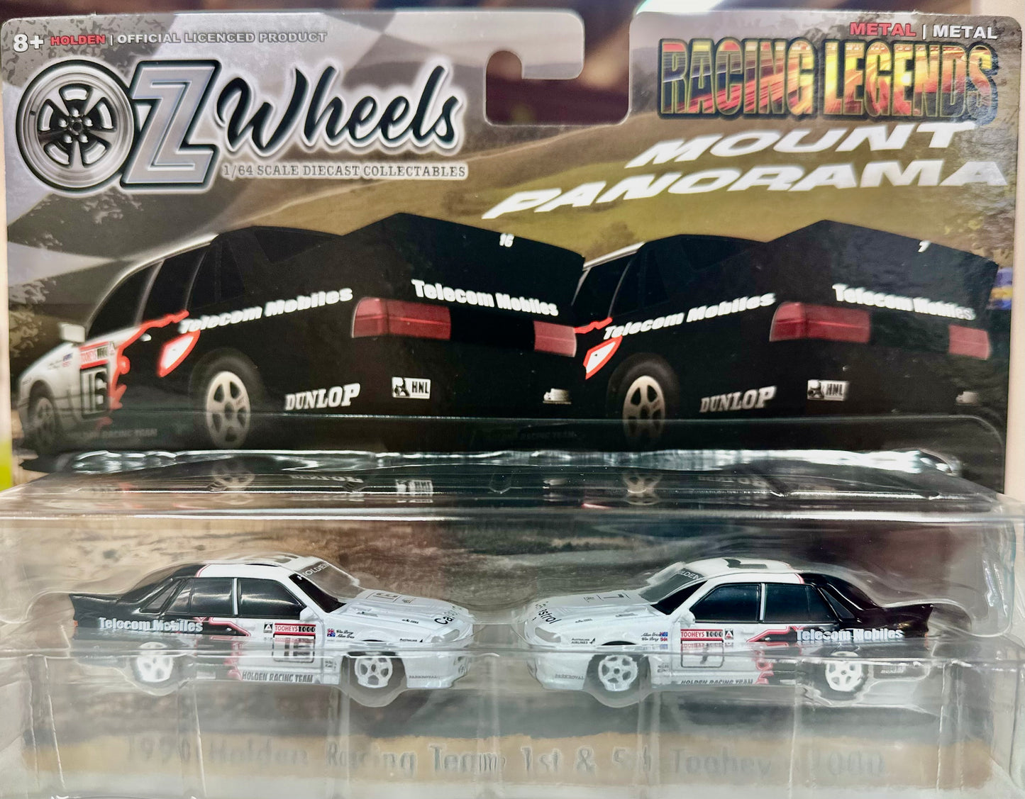 Oz Wheels 1:64 Twin Set Bathurst Racing Legends HRT Cars