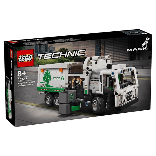 lego technic garbage truck white with bins toyworld lismore