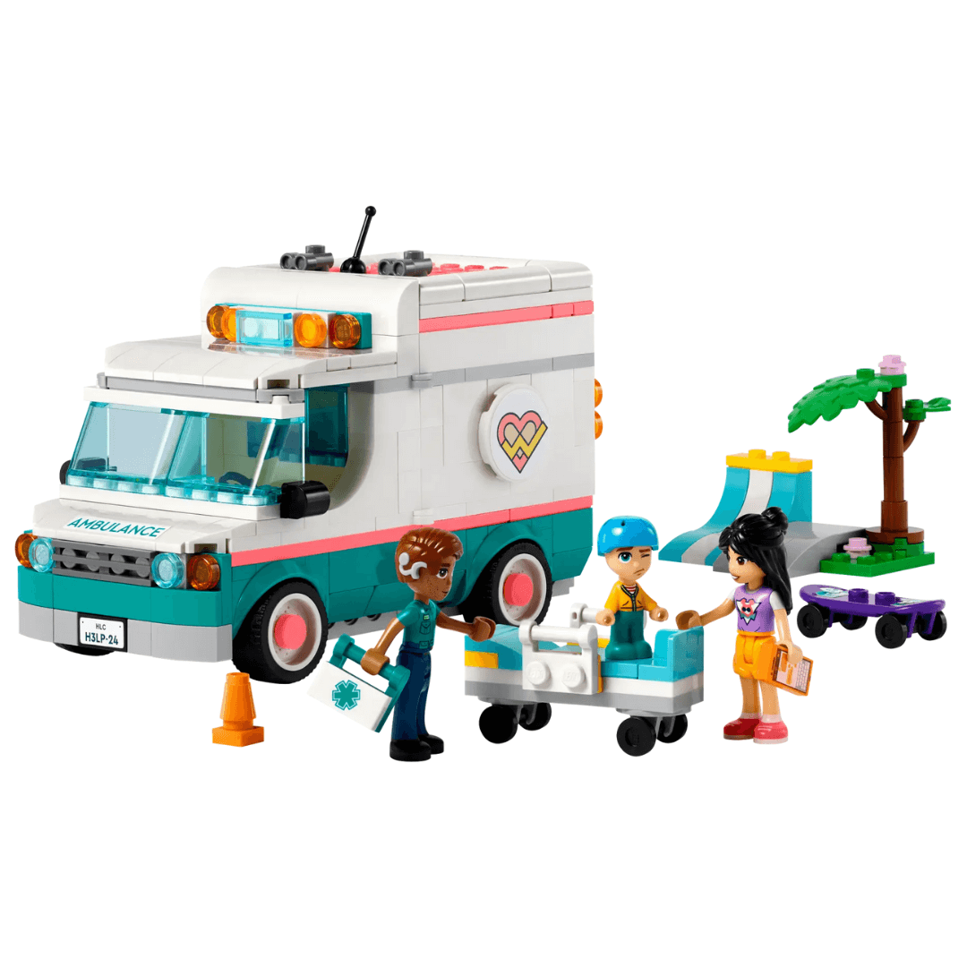 lego friends ambulance set with stretcher and paramedic toyworld lismore