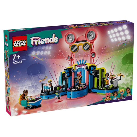 lego friends music telent show guitars, drums, piano and a musical stage toyworld lismore